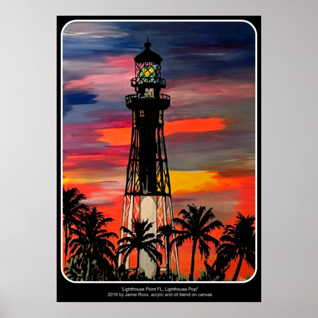 'Lighthouse Point FL, Lighthouse Pop' tableau sur (Devant)