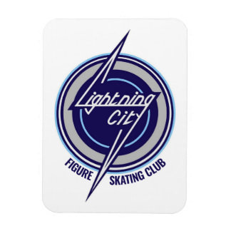 Lightning City Car Magnet 1