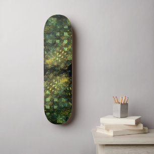 Lights in the City Abstrait Art Skateboard