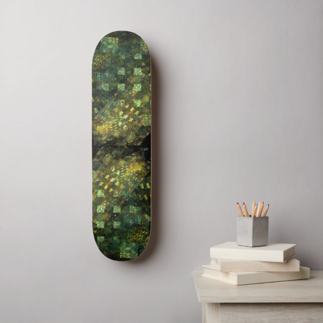 Lights in the City Abstrait Art Skateboard (Art mural)