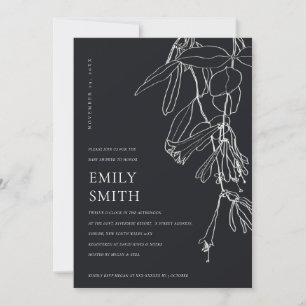 LIGNE BLANCHE NOIRE DESSINANT LA CARTE DE BABY SHO