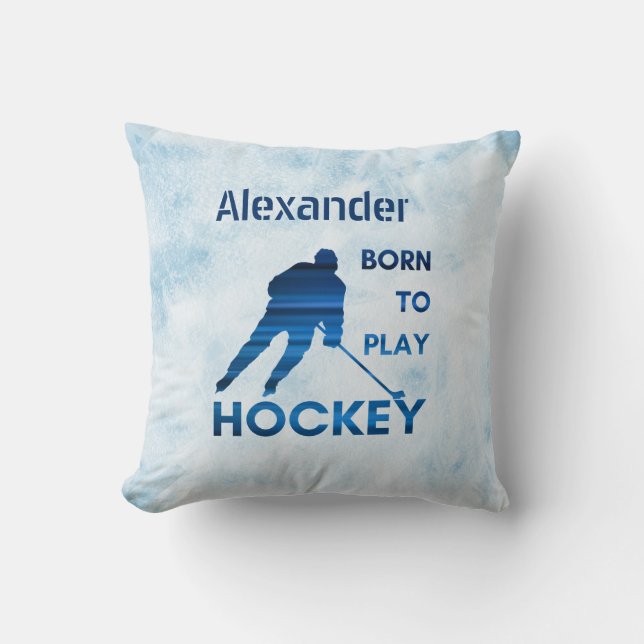Ligne bleue Coussin de hockey née (Recto)