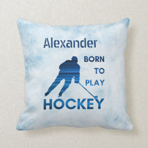 Ligne bleue Coussin de hockey née