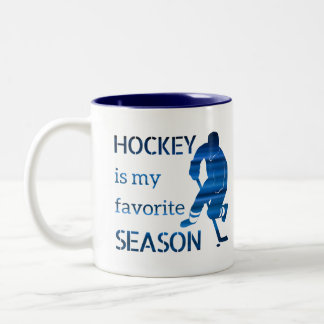 Ligne bleue de la saison préférée de la Mug de hoc