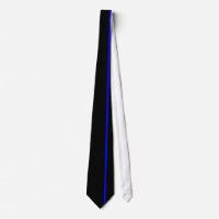 Ligne bleue mince cravate