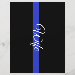 Ligne Bleue Mince : Femme de police