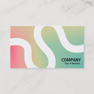 Ligne courbe 02a - Carte de visite de dégradé doux