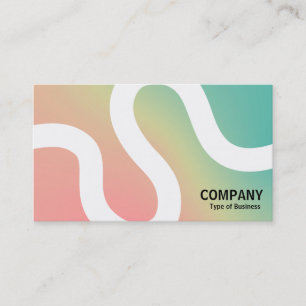 Ligne courbe 02a - Carte de visite de dégradé doux