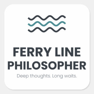Ligne de ferry Philosophe Puget Sound Autocollant