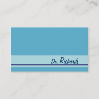 Ligne de fondu bleu simple cartes de visite person