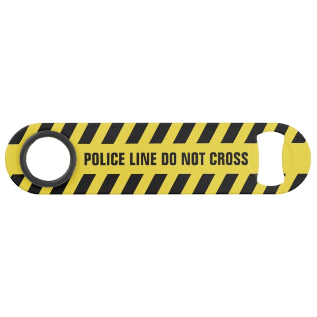 Ligne de police de Faux ouvreur de bouteille fait (Devant (Horizontal))