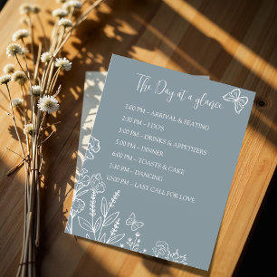 Ligne de temps Mariage Fleurs de prairie