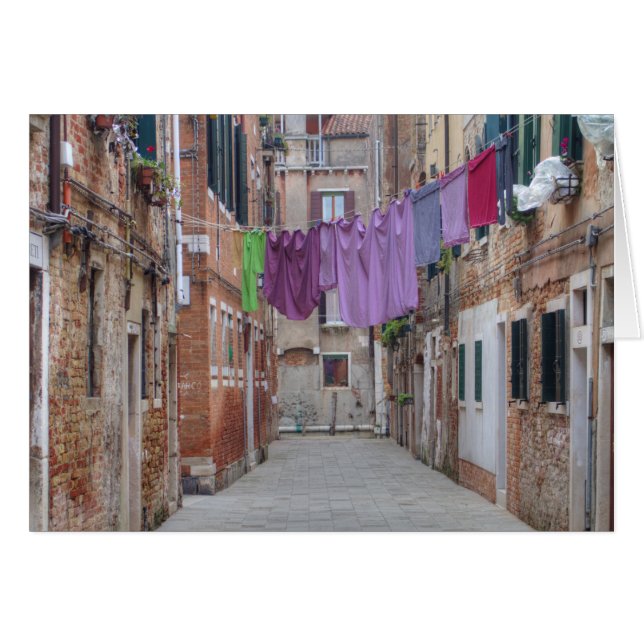 Ligne De Vêtements À Venise Italie (Devant Horizontal)