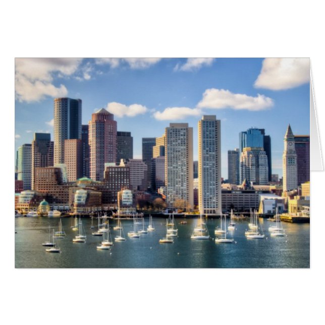 Ligne d'horizon de Boston en bord de mer (Devant horizontal)