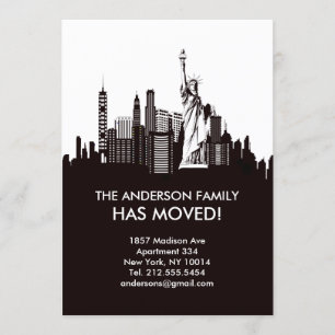 Ligne faire-part mobile de ciel de New York City