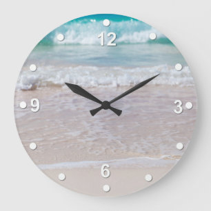 Ligne horloge murale de rivage