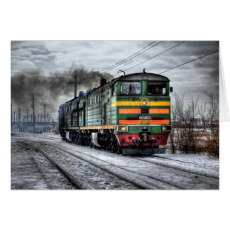 Ligne Locomotive hiver Russie Photo