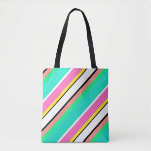 Ligne mignonne sac fourre-tout à rose de vert