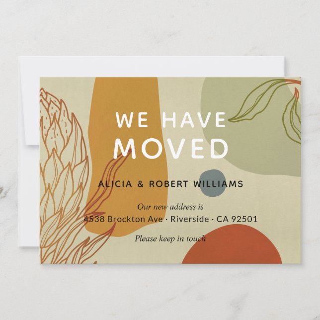 Ligne moderne branchée Botanique Nous avons déména (Devant)