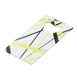 Ligne Moderne Géométrie Cool Blanche Noire Jaune