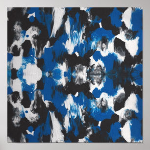 LIGNE, NOIR POSTER ABSTRAIT IDÉAL POUR STUDIO OU C