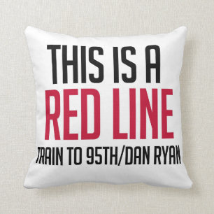 Ligne rouge coussin de CTA