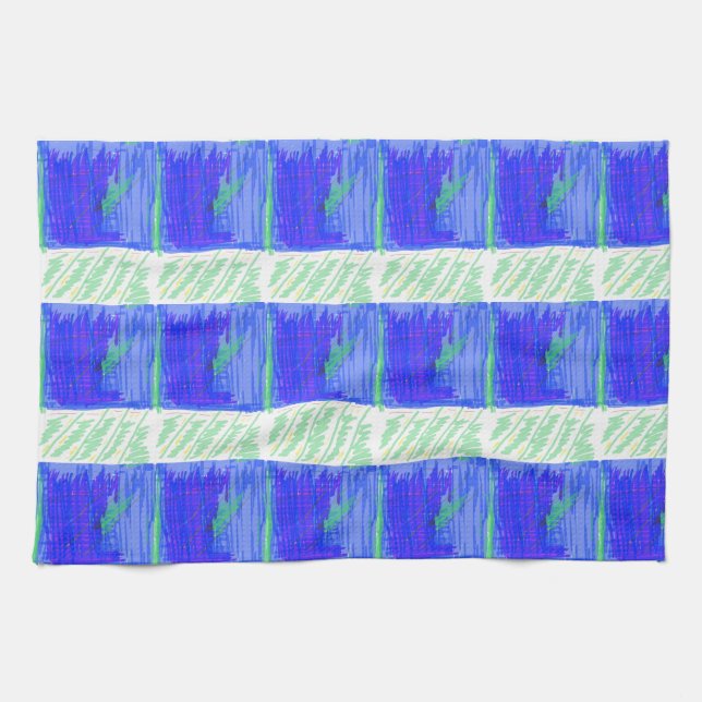 Ligne Tempest Bruit sur une serviette de cuisine (Horizontal)