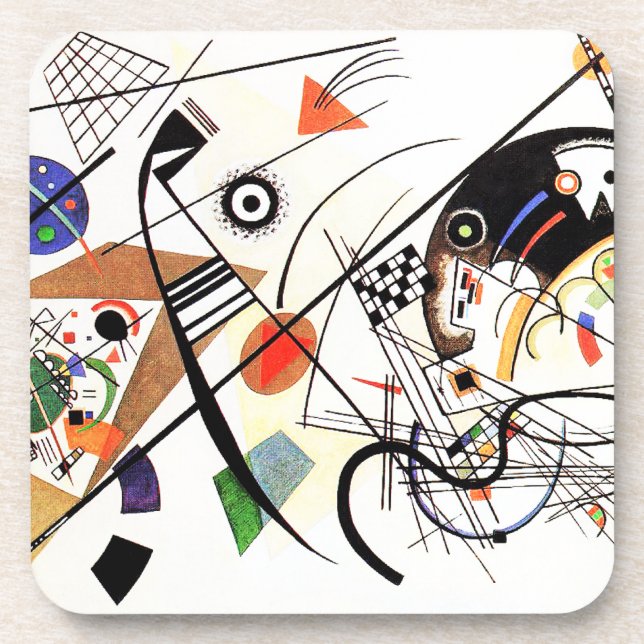 Ligne transversale dessous de verre de Kandinsky (Devant)