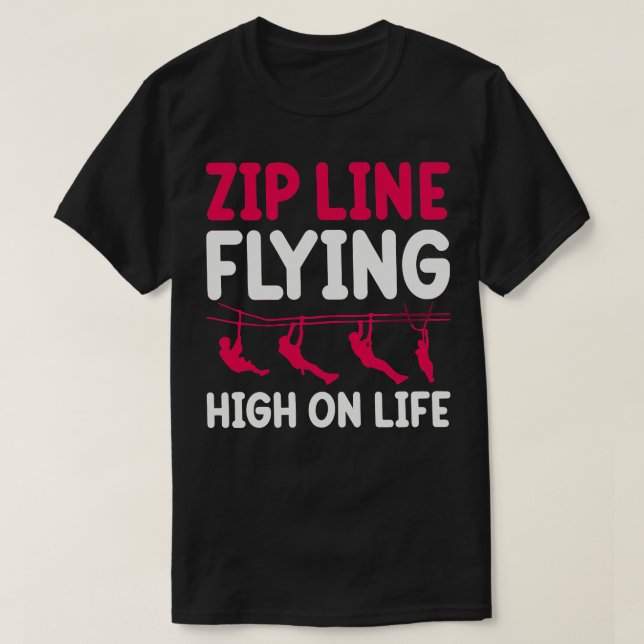 ligne zip volant haut sur la vie TShirt 1 (Design devant)