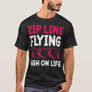 ligne zip volant haut sur la vie TShirt 1