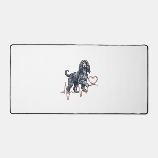 Lignée de battement de coeur de chien Afghan Hound (Recto)