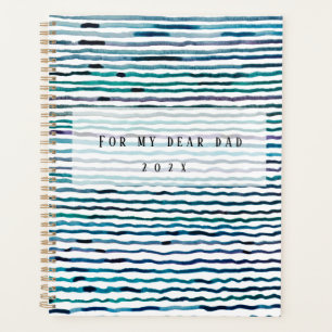 lignes d'aquarelle bleu et vert pourpre