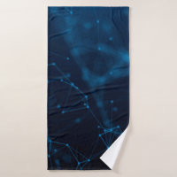 Lignes d'atome de points connectent polygone