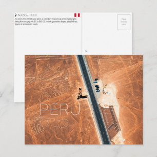 Lignes de Nazca, Pérou Carte Postale de Voyage