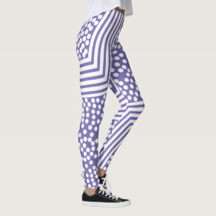Lignes de points Polka funky Leggings gras