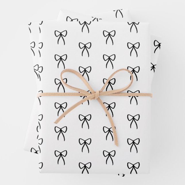 Lignes de vaches en papier d'enveloppement noir (En situation)