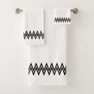 Lignes décoratives chevron noir et blanc