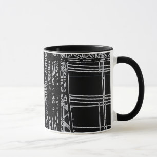 'LIGNES ÉLECTRIQUES" 11 onces. TASSE DE CAFÉ DE