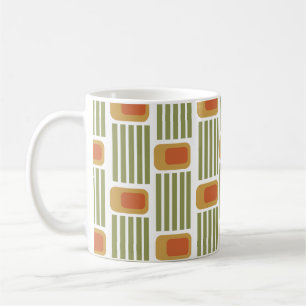 Lignes et boîtes vertes Café Mug