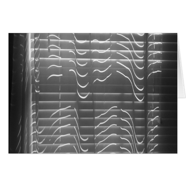 Lignes et lumière, noir, carte (Devant horizontal)