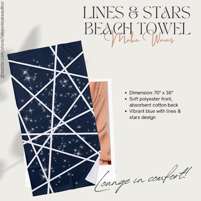 Lignes et serviettes de plage Stars (Créateur téléchargé)