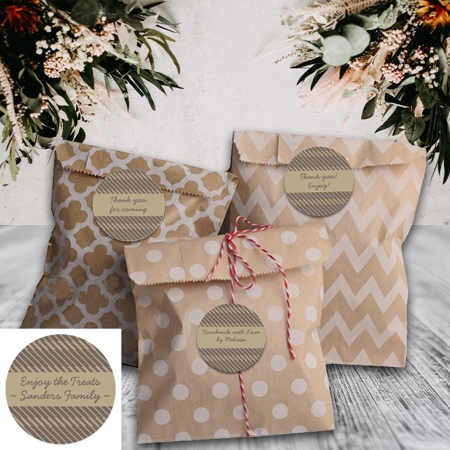 Lignes géométriques Étiquettes d'emballage de text (Créateur téléchargé)