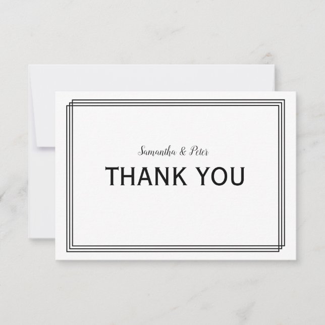 Lignes géométriques modernes - Merci 3x5 (Devant)