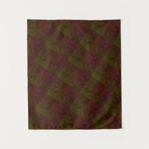 LIGNES Mandala MODERNES - Tapisserie ROUGE-BROWN