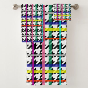 Lignes Multicolores Sur La Conception De Houndstoo