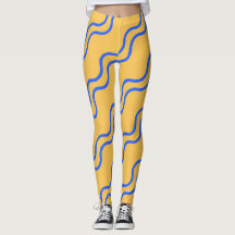 Lignes ondulées Leggings Motifs sans fil | Vague o