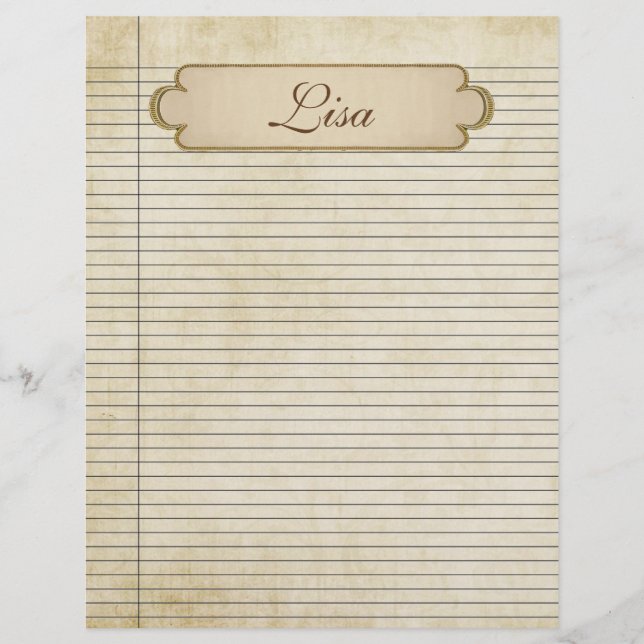 Lignes papier vintages (Devant)