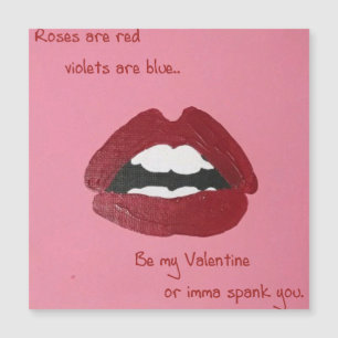 Lignes ringardes pour aimant de la Saint-Valentin