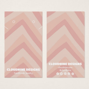 Lignes roses Écouter Collier Bijoux Carte d'affich