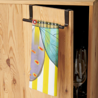 Lignes serviette de cuisine papillon
